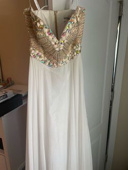 Sherri Hill White Size 2 $300 Prom Military A-line Dress on Queenly