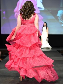 Style 8034 Marc Defang Hot Pink Size 00 $300 Floor Length Side slit Dress on Queenly