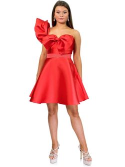 Style 6013 Marc Defang Red Size 8 Euphoria $300 Midi Cocktail Dress on Queenly