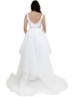 Style 8002 Marc Defang White Size 8 Custom Bridgerton Floor Length Prom Straight Dress on Queenly