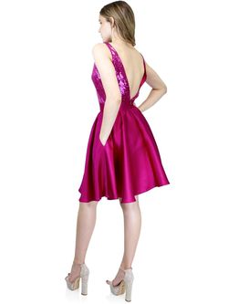 Style 6002 Marc Defang Pink Size 00 Homecoming Prom Pockets Cocktail Dress on Queenly