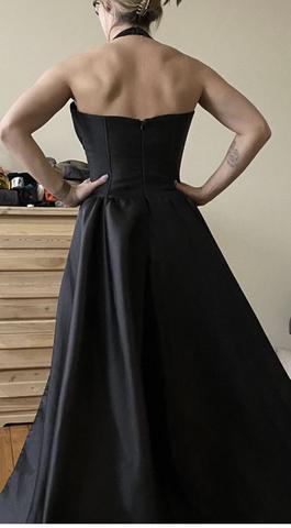 Fernando Wong Black Tie Size 4 Floor Length Straight Dress on Queenly
