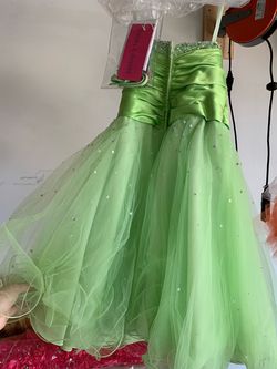 MoriLee Green Size 0 Jewelled Ball gown on Queenly