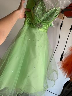 MoriLee Green Size 0 Jewelled Ball gown on Queenly