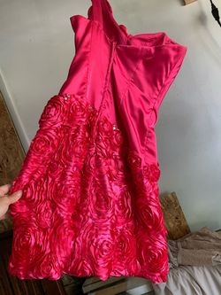 Tony Bowls Hot Pink Size 2 One Shoulder Cocktail Dress on Queenly