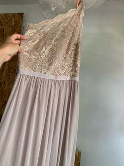 David's Bridal Nude Size 0 $300 Straight Dress on Queenly