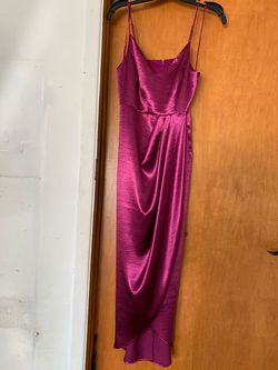 Express Pink Size 0 Spaghetti Strap Side Slit Straight Dress on Queenly