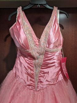 Style HP3971 Kiss Kiss Formal/Mary's Bridal Pink Size 10 Sequin Homecoming $300 Ball gown on Queenly