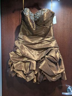 Style 1016 Aspeed USA Nude Size 10 Mini Prom Cocktail Dress on Queenly