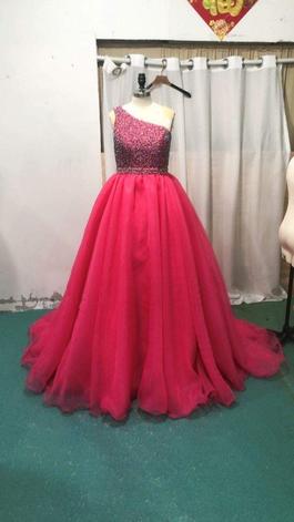 Michael Xu Pink Size 2 Cape Ball gown on Queenly