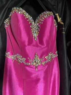 Ritzee Originals Pink Size 0 Floor Length Short Height Mermaid Dress on Queenly