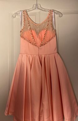 Sherri Hill Pink Size 6 Sheer Appearance Cocktail Dress on Queenly
