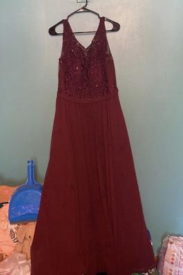 Madeleine Gardener Red Size 14 Military Bridesmaid Straight Dress on Queenly