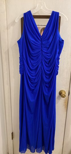 Marina Blue Size 22 Jewelled $300 A-line Dress on Queenly