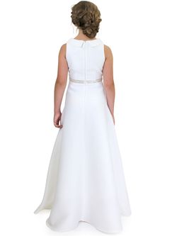 Style 5016 Marc Defang White Size 00 Tall Height 5016 $300 Ball gown on Queenly