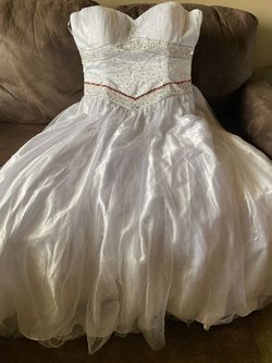 Juliet classic White Size 16 Sequin 50 Off Cotillion Ball gown on Queenly