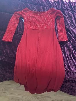 La scala Red Size 10 50 Off Military Straight Dress on Queenly