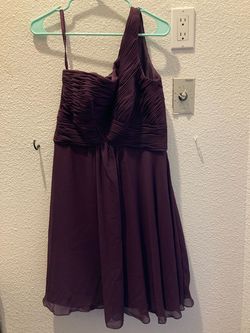 MoriLee Purple Size 12 Burgundy Mori Lee $300 Cocktail Dress on Queenly