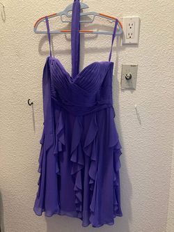 MoriLee Purple Size 10 Lavender Midi Homecoming $300 Cocktail Dress on Queenly