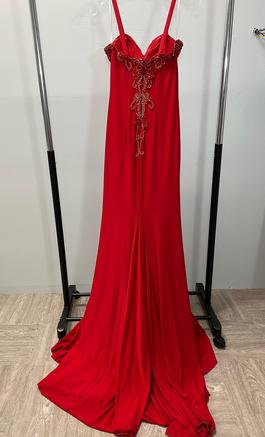 Jovani Red Size 2 50 Off Military Straight Dress on Queenly