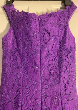 Clarisse Purple Size 4 Military Mermaid Dress on Queenly