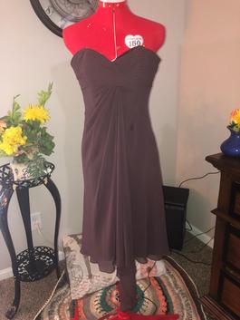 David's Bridal Gold Size 2 Midi $300 Cocktail Dress on Queenly