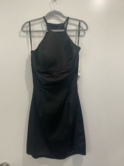 Sherri Hill Black Size 10 Halter Sorority Formal Cocktail Dress on Queenly