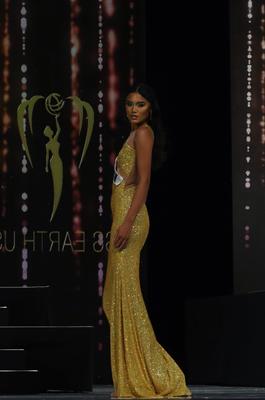 Veejay Floresca Yellow Size 2 Sequin Side slit Dress on Queenly