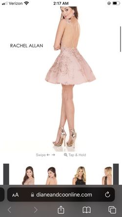 Rachel Allan Pink Size 0 Wedding Guest Rose Gold Keyhole Homecoming Cocktail Dress on Queenly