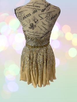 Sherri Hill Gold Size 4 $300 Pageant Tulle Winter Formal A-line Dress on Queenly