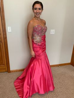Tony Bowls Pink Size 0 $300 Floor Length Mermaid Dress on Queenly