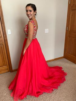 Mac Duggal Pink Size 2 Backless Sequin Ball gown on Queenly