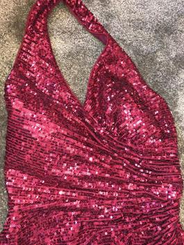 Morgan and Co Red Size 2 Sequin $300 Straight Dress on Queenly