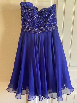 Sherri Hill Purple Size 4 Strapless $300 Cocktail Dress on Queenly