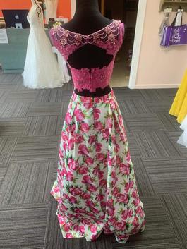 Ellie Wilde Pink Size 4 Floor Length Sequin Ball gown on Queenly
