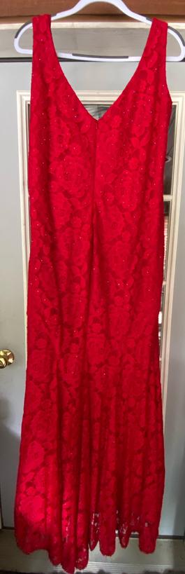 La Femme Red Size 18 Military Mermaid Dress on Queenly