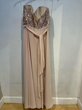 Amsale Nude Size 10 Bridesmaid 50 Off $300 A-line Dress on Queenly