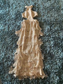 Fashion Nova Nude Size 2 Floor Length Straight Dress on Queenly