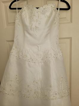 Anjolique White Size 8 Floor Length Military A-line Dress on Queenly