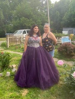 Purple Size 16 Ball gown on Queenly