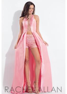 Rachel Allan Pink Size 2 $300 Summer Sheer Jumpsuit Dress on Queenly