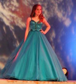 Sherri Hill Blue Size 2 Floor Length 50 Off $300 Ball gown on Queenly
