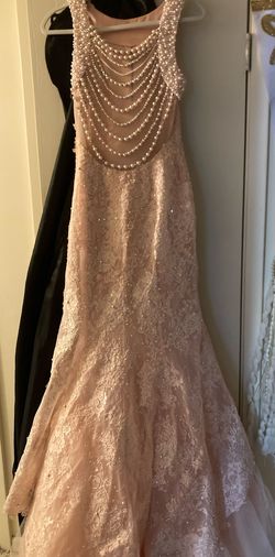 Sherri Hill Pink Size 2 Beaded Top Embroidery Backless Mermaid Dress on Queenly