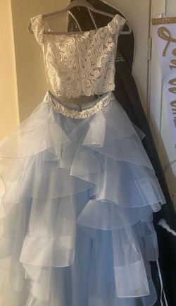 Ellie Wilde Blue Size 6 70 Off $300 Ball gown on Queenly
