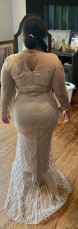 Gold Size 18 Mermaid Dress on Queenly