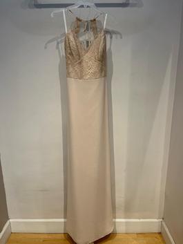 Hayley Paige Gold Size 10 Bridesmaid $300 Straight Dress on Queenly