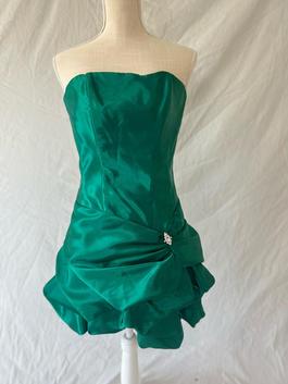 Jessica McClintock Green Size 6 Euphoria Sequin Midi Cocktail Dress on Queenly