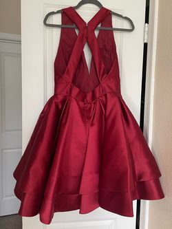 Jovani Red Size 8 Interview Cocktail Dress on Queenly