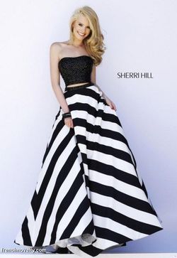 Sherri Hill White Size 2 Bridgerton Pattern Beaded Top 50 Off Ball gown on Queenly
