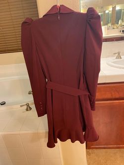 Lavish Alice Red Size 4 Interview Burgundy Wedding Guest Cocktail Dress on Queenly